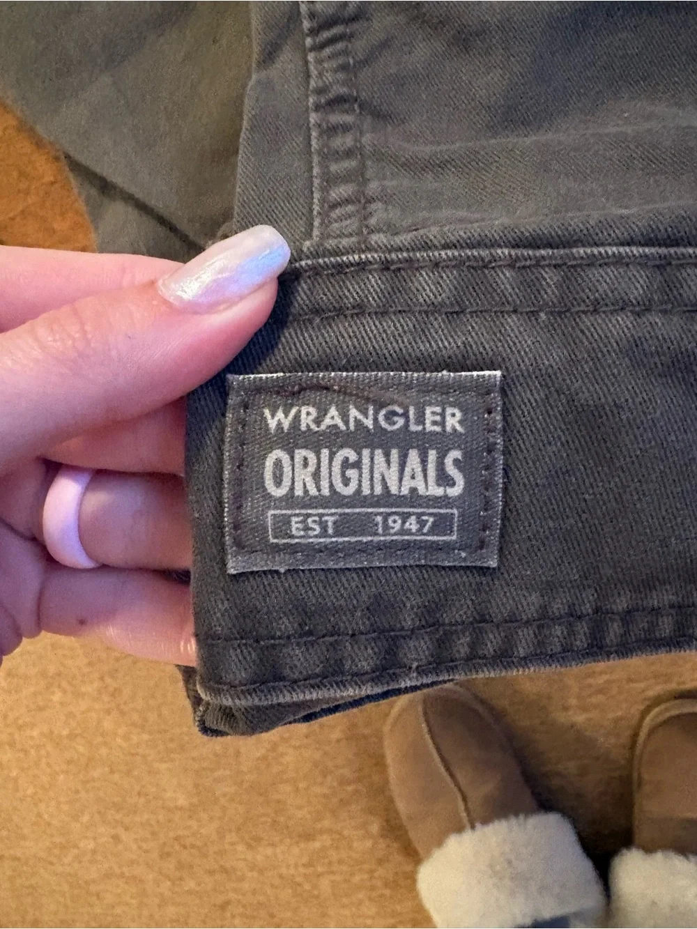Wrangler Men's Dark Charcoal Cargo Pants